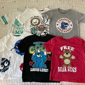 Lot of boys graphic t-shirts 5T various brands